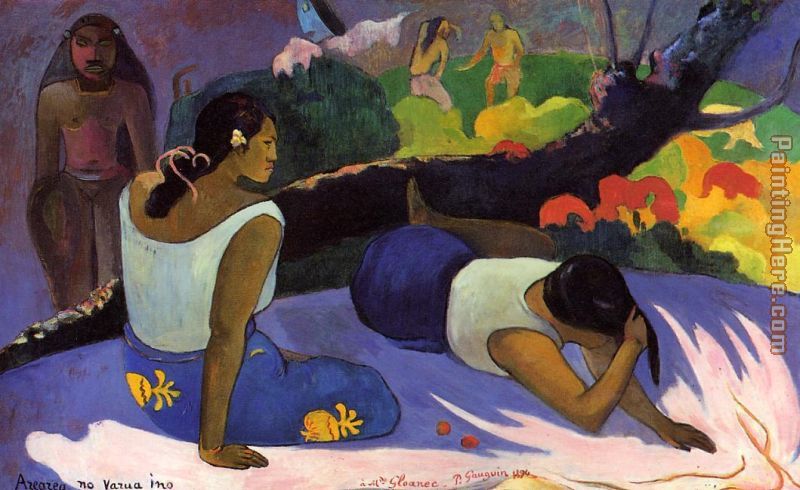 Arearea No Varua Ino painting - Paul Gauguin Arearea No Varua Ino art painting